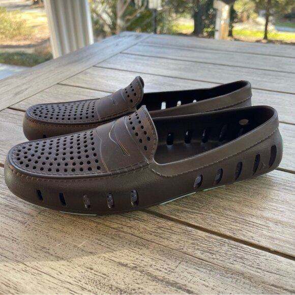 Floaters Counrty Club Brown Driving Water Shoe Loafers Mens Size 10